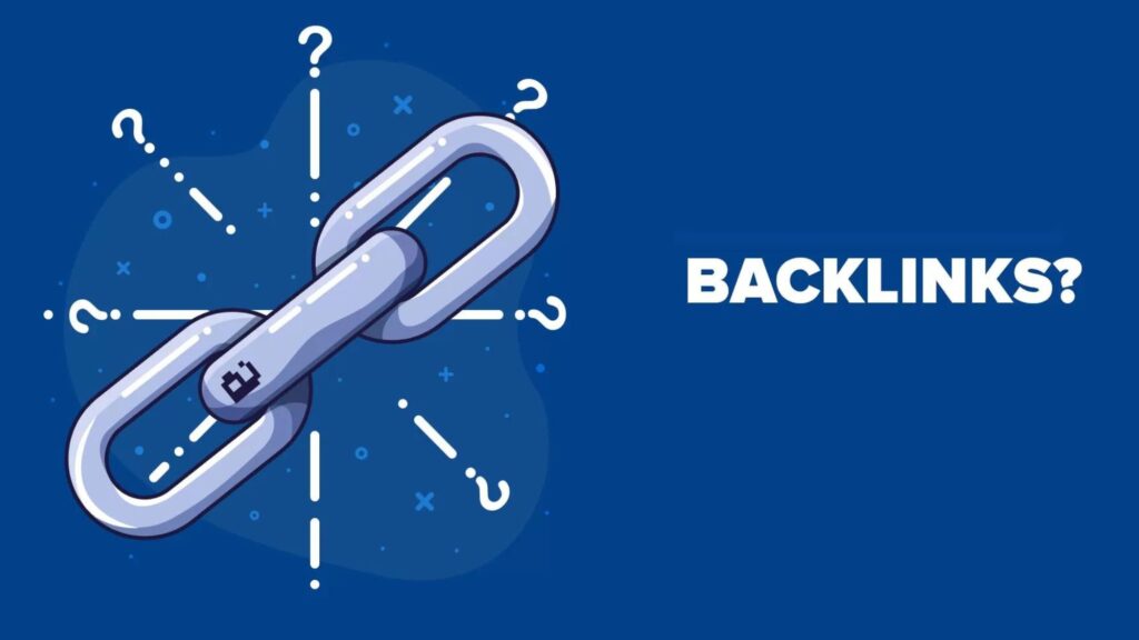 A clue link of backlinks showing SEO campaign vital points