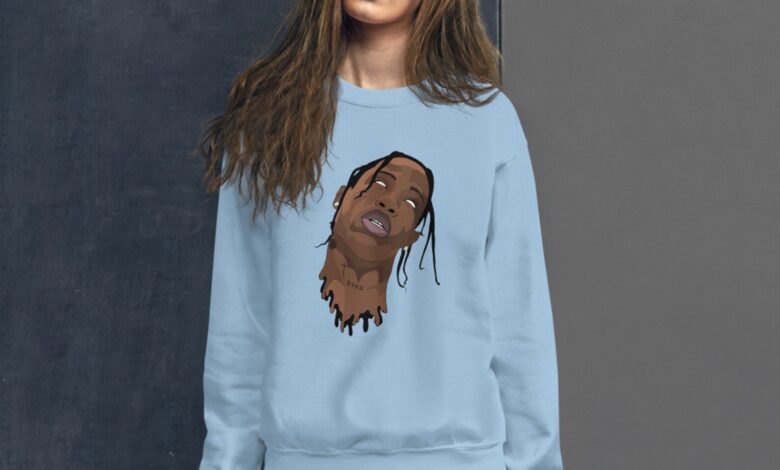 Travis Scott Sweatshirt Design Symbol or Passing Pattern