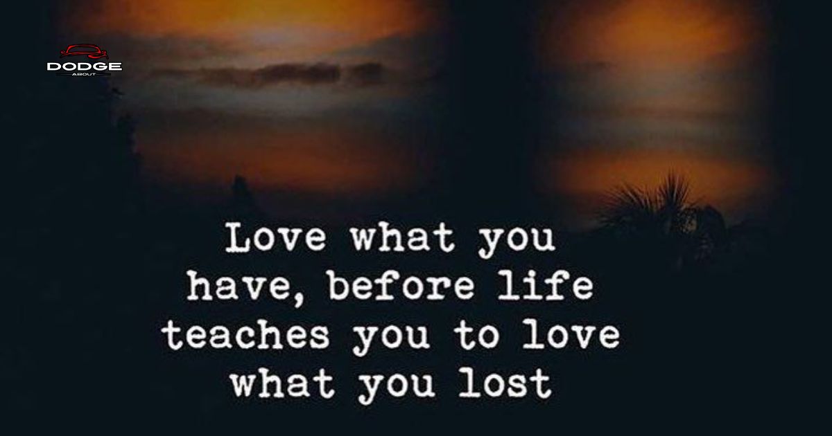 love what you have, before life teaches you to lov - tymoff