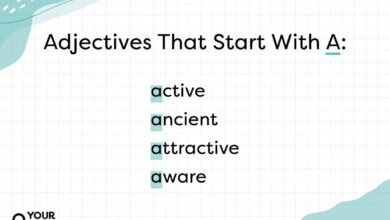 adjectives that start with a