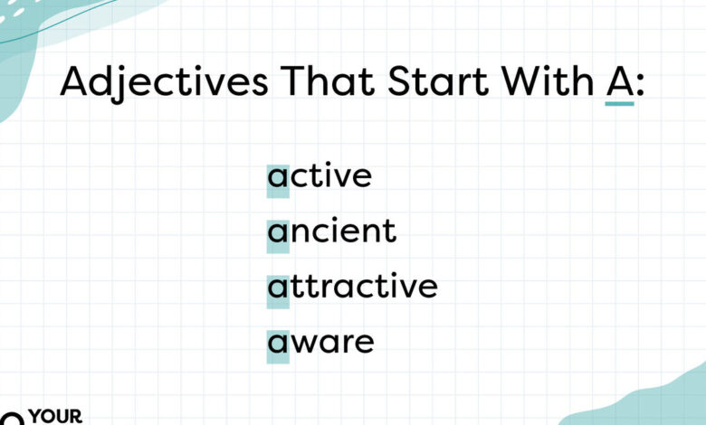 adjectives that start with a